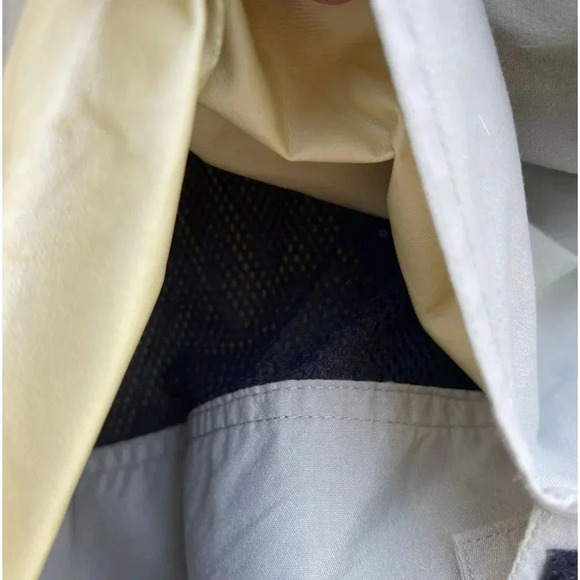 Eddie Bauer Mens Gore Tex Winter Hooded Jacket Beige Sz Small - Picture 16 of 16